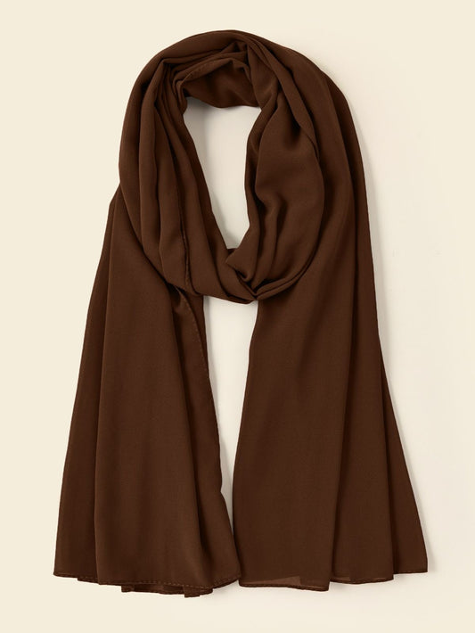 DARK BROWN GEORGETTE HIJAB