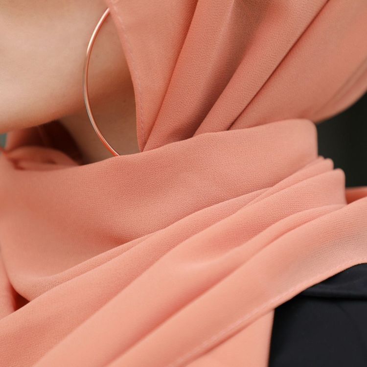 PEACH GEORGETTE HIJAB