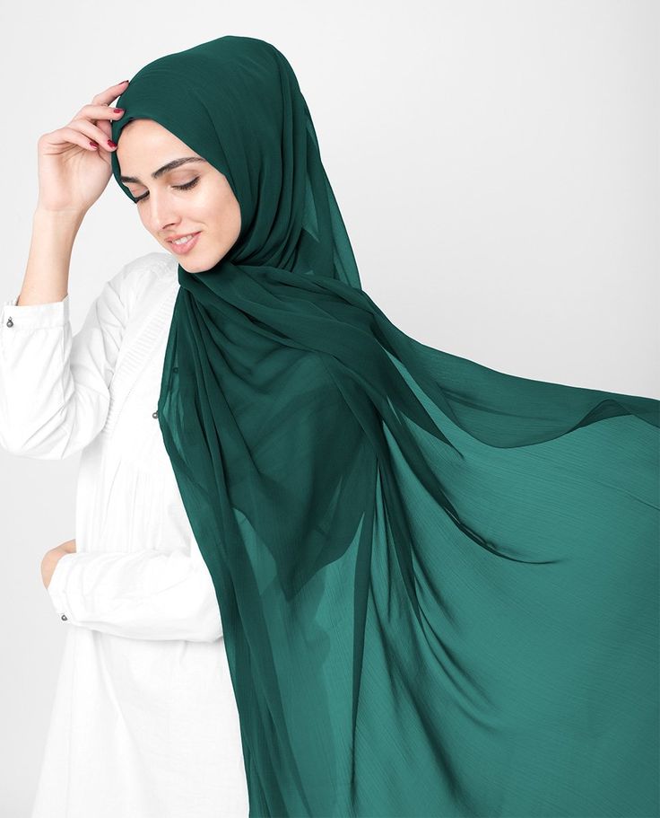 BOTTLE GREEN GEORGETTE HIJAB