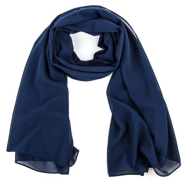 NAVY BLUE GEORGETTE HIJAB